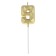 Candle in the cake on the skewer "Almaz", the number "9", gold, 4.5 cm