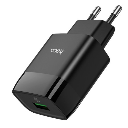 Network charger Hoco C72Q, 18 W, USB Qc3.0 - 3 A, black-2