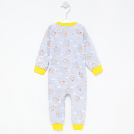 Combineson children, gray/bears, cuffs mix, height 56 ​​cm-8