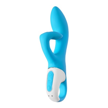Unrealistic vibrator Satiffyer Embrace Me, silicone, blue color-14