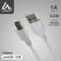Cable Luazon, miniusb - USB, 1 A, 0.5 m, only for charging, white