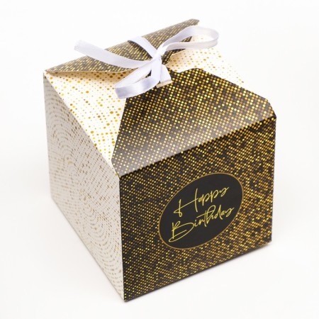 Folding box "Happy Birthday", 10 x 10 x 10 cm-2