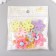 Decor for creativity plastic "Flower" Gloss Mix 3x3 cm