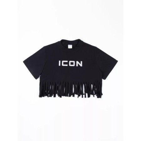 T -shirt for girls, height 128 cm, black color-8