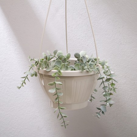 Suspended pots, 2 l, plastic, beige-1