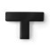 Pen button Square Cappio RSC008, stainless steel, black color black