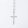 Pearl pearl "cross" color silver, 40cm