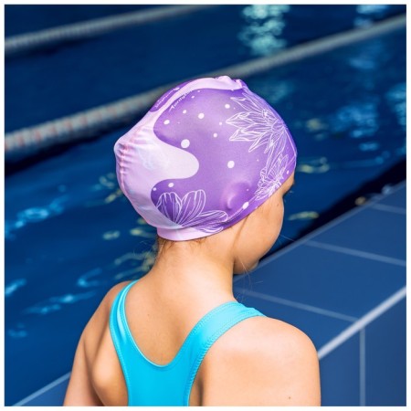 Baby hat for navigation ONLYTOP SWIM "Flowers", fabric, girth 46-52 cm-4