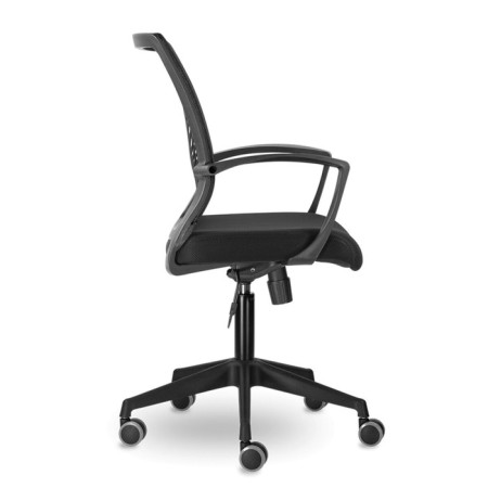 Armchair for operator Brabix Wings MG-309, black plastic, grid, black E-11-2