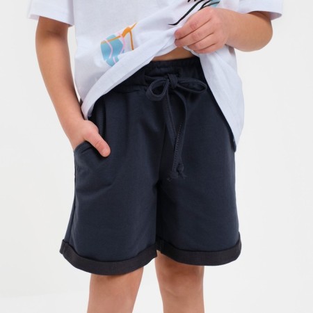 Shorts for a boy minku color graphite, height 146-7