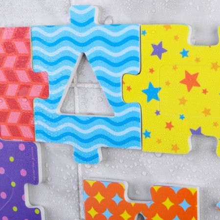 Soft puzzles for the bathtub “Colors and shapes” according to the Segen method, 6 puzzles, crumb me-9