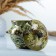 Ceramic pot for baking No. 5 with handles, 0.5l / 10x10.5cm, malachite