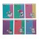 Notepad A7, 60 sheets, in a cage, on a crest, "Adventures of a cat cat", cover coated cardboard, tinted block, mix