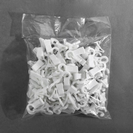 Close for curtains, 35 × 20 × 15 mm, white color-2