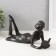 Polystone souvenir "Girl with the book" Black 12x31x12 cm