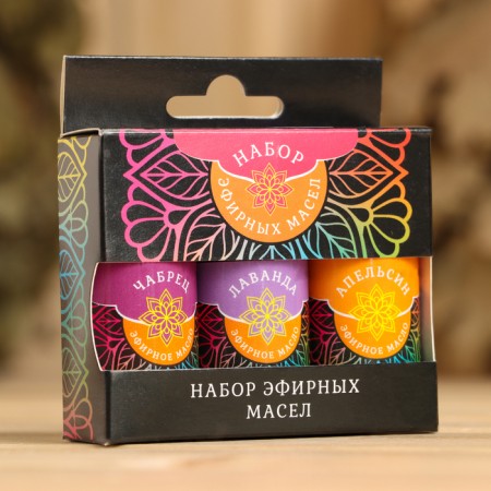 A set of essential oils "Relax" thyme, lavender, orange 3x15 ml-2