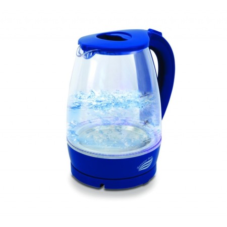 Electric kettle “Don-1”, glass, 1.8 l, 1850 watts, blue color