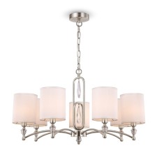 Suspended lamp Freya FR1007PL-07N Riverside, 760x760x1425 mm, E14, 7x40W, Nickel color