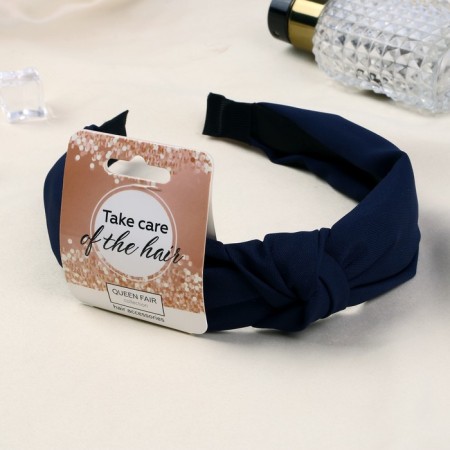 Hair cap "Coquet" 3 cm, blue-1