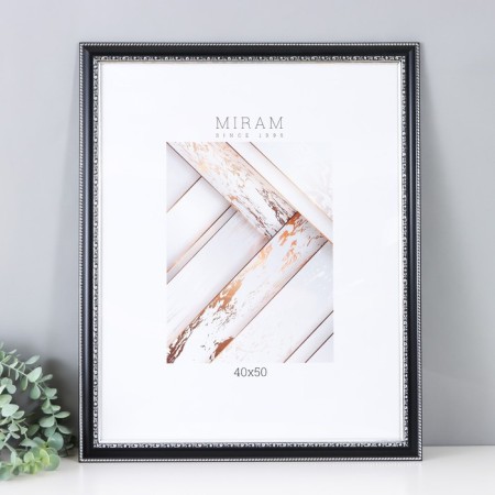 Photo frame Plastic "Mira" 40x50 cm black (plastic screen)-1