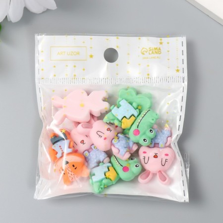 Decor for creativity plastic "Animal" mix 1.5x3 cm-3