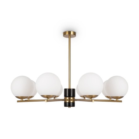 Suspended lamp Marble, 8xe27, color brass-7