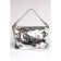 Bag Cross-Body Women's, genuine leather, Ludor silver, 22x8x16 cm