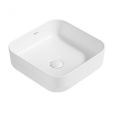 ABBER RECHTECK AC2211MW sink, invoice, 385x385x135 mm, white, matte