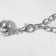The necklace "Jewel" drop, white color in silver, 34 cm