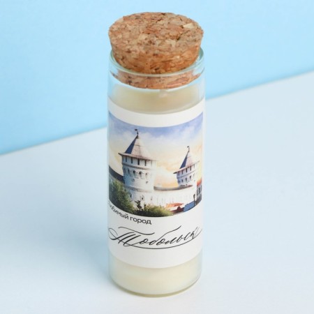 Candle in the Tobolsk flask, 8 x 3 cm-2