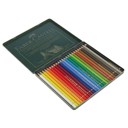 Pencils Art-Color Faber-Castell Polychromos® 24 colors, in a metal box-1
