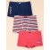 Panties for boys, height 122 cm, burgundy, red, dark blue color, 3 pcs