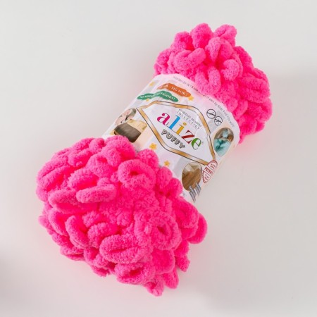 Yarn "Puffy" 100 % micropoliester 9m/100g (377)-1