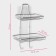 2-tier soapbred on Velcro Dolyana, 2 hooks, 14.5 × 10 × 21 cm, color chromium
