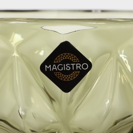 Glass Glass Magistro "Cruise", 350 ml, D = 12 cm, green color-8
