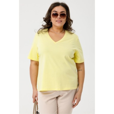 T -shirt female, size 66, yellow color-1