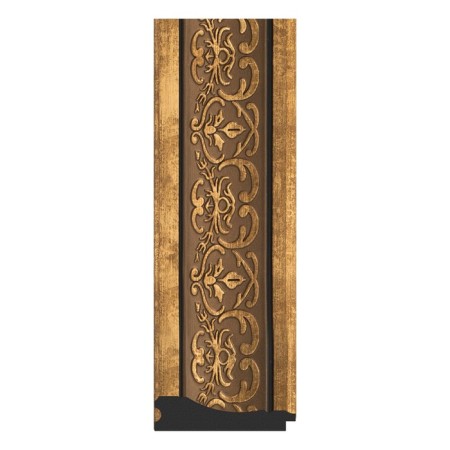 Mirror in the baguette frame, bronze monogram 101 mm, 79.4x79.4 cm-2