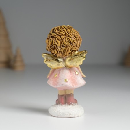 Polystone souvenir "Angel in a pink dress and apron" MIX 4.5x3.5x9.5 cm-4