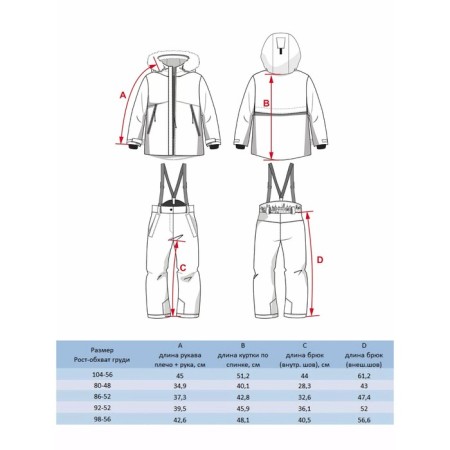 Kit for girls, height 98 cm-4