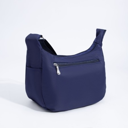 Bag Cross-Bodi with a zipper, blue color-1