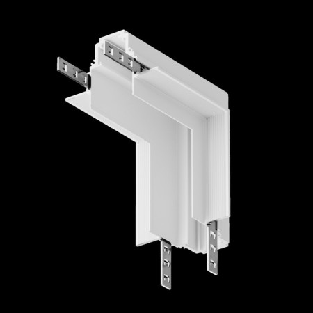The internal corner connector for the built-in track system Technical tra010icl-22W, 10x8x10 cm, white color-5
