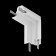 The internal corner connector for the built-in track system Technical tra010icl-22W, 10x8x10 cm, white color