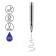 Balloon Hand -shaped handle "333", node 0.7 mm, rod 130 mm, oily blue ink