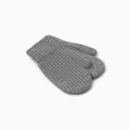 Baby mittens minku, dark gray color, 18 cm-1