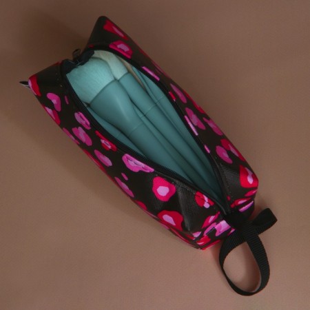 Happy cosmetic bag, artificial leather, 9x15x5.5-4