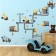 Stick plastic interior color "Construction equipment" 30x60 cm set 2 sheets