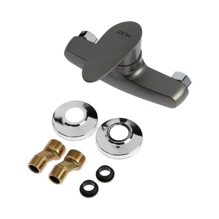 Soul mixer Zein Z3671, one-rod, without a shower set, ABS plastic, graphite-7