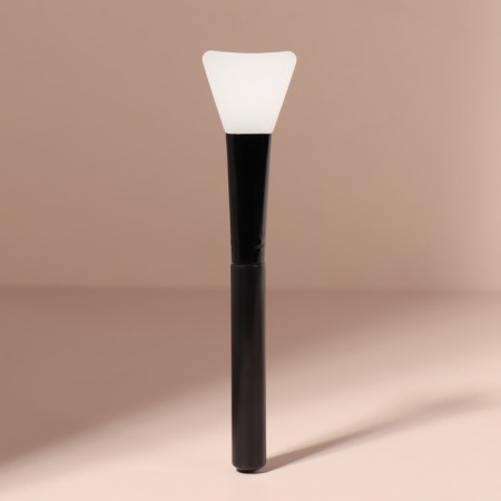 Brush for masks, silicone, 15 (+/- 1) cm, black/white color-3