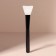 Brush for masks, silicone, 15 (+/- 1) cm, black/white color
