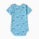 Body baby with short sleeve, color blue/raccoon, height 80